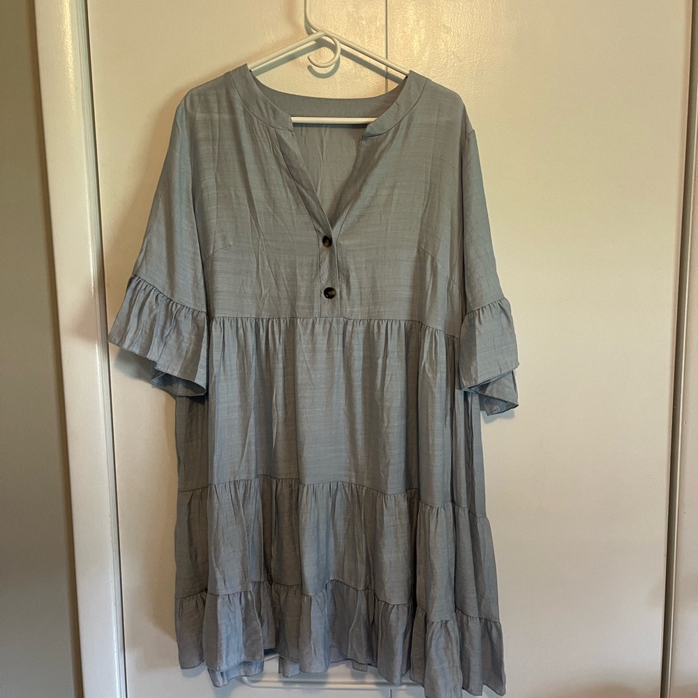 Light Blue Midi Dress